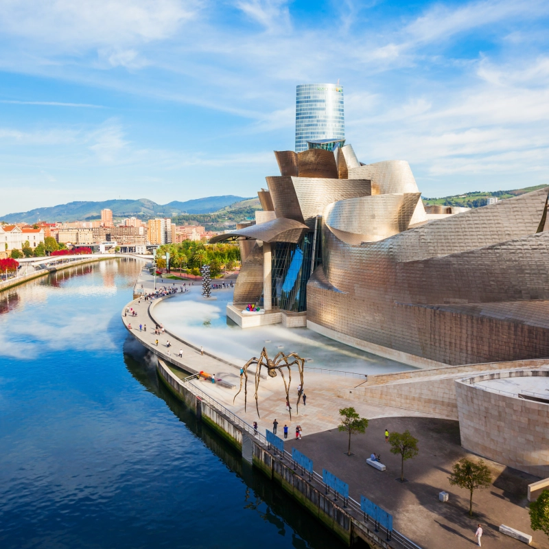 Fotografía del Museo Guggenheim en Bilbao