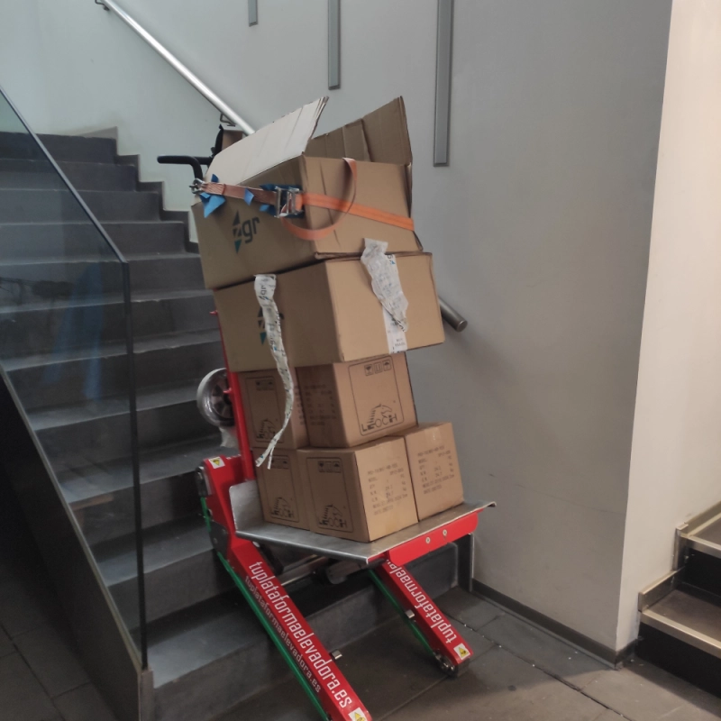 Fotografía de Oruga sube escaleras